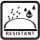 An icon depicting harsh chemicals and abrasives on a surface