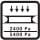 An icon depicting pressure applied to something